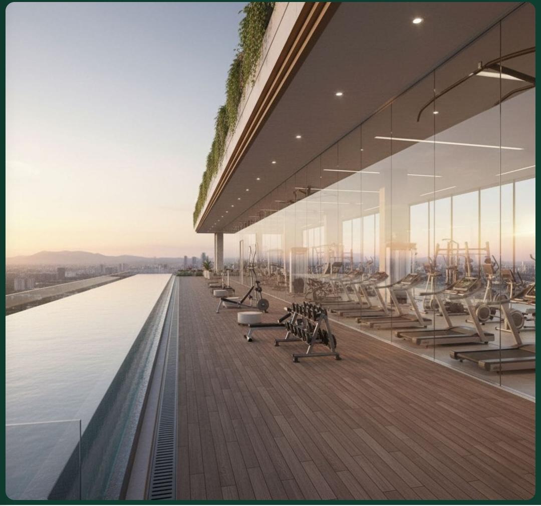 Infinity deck at twilight